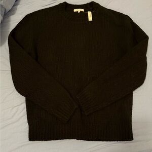 Madewell Men's Bouclé True Black Crewneck Sweater New w/ Tags